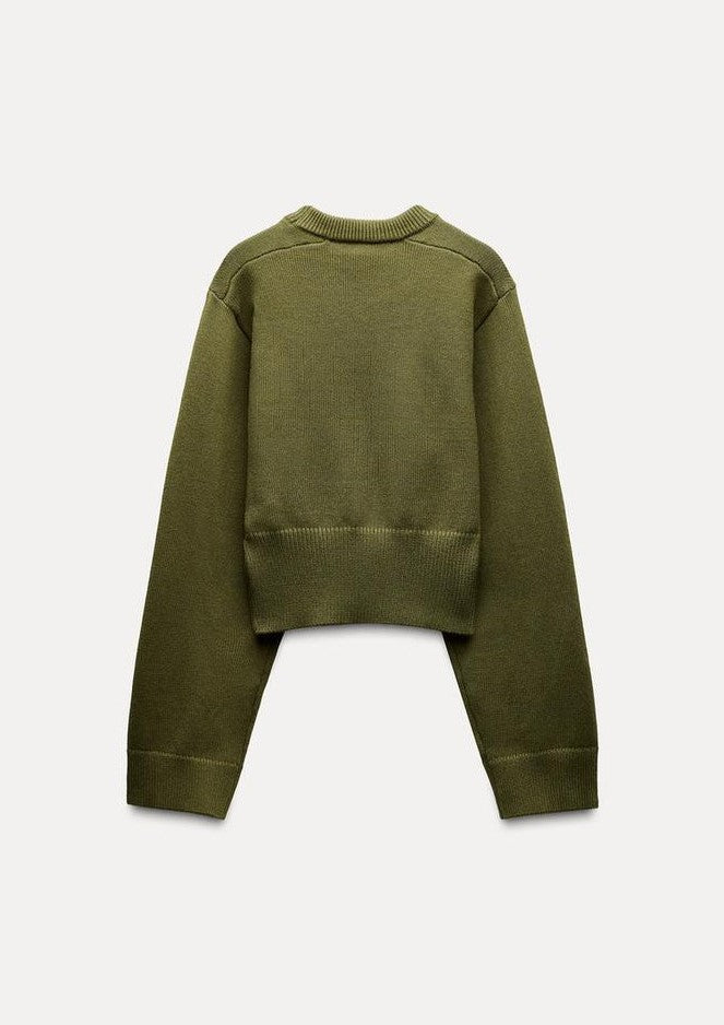 CELINE | CROPPED KNIT SWEATER