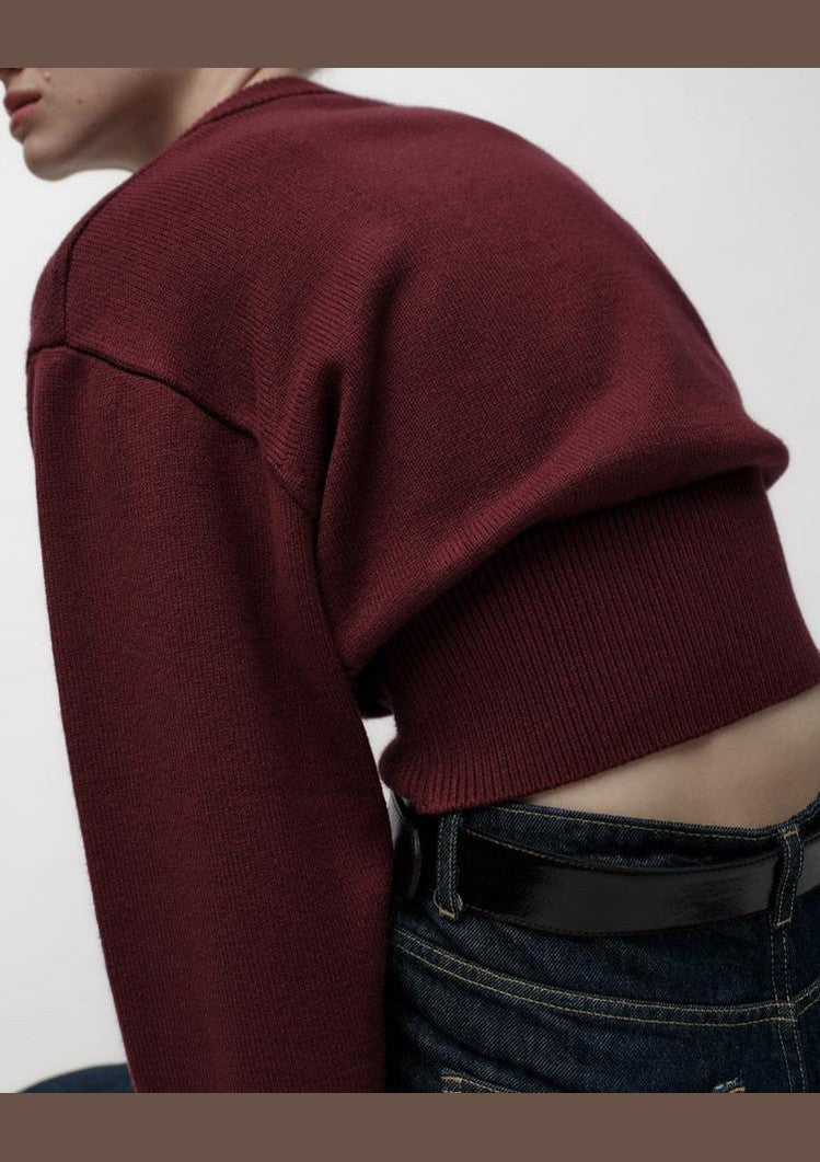 CELINE | CROPPED KNIT SWEATER