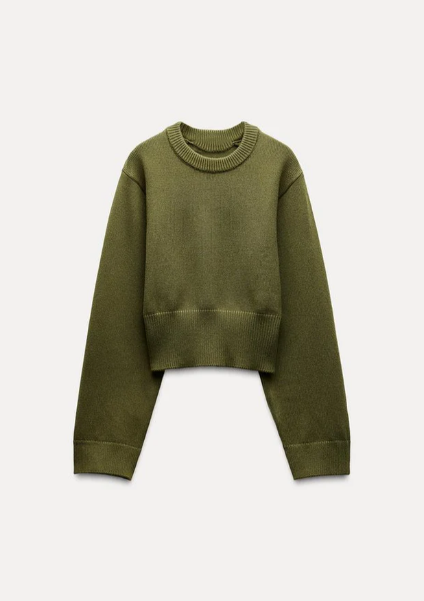 CELINE | CROPPED KNIT SWEATER